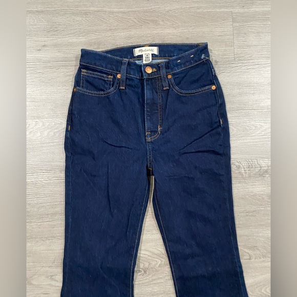 Women's Madewell Skinny Flare‎ Dark Wash NM251 Jeans 24 - Picture 3 of 7